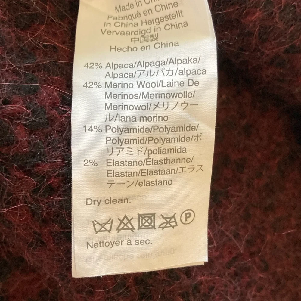 Madewell small alpaca/ wool cardigan